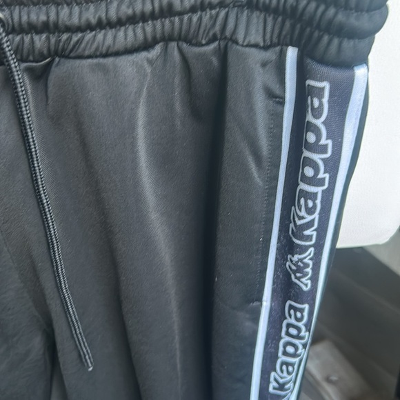 Vintage Y2K Kappa Black Track Suit 2 Pc. Jacket & Jogger Pants Women’s M Hip Hop - Picture 11 of 17